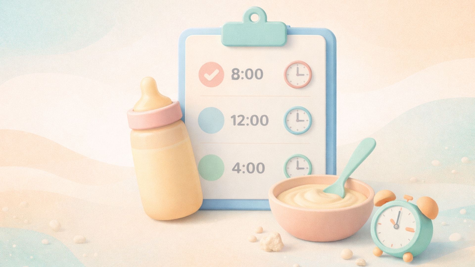 Starting Solids Feeding Schedule (From 1–2 Meals to 3 Meals)